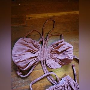 Moodstories bra top and skirt set. Top small, skirt extra small. brand new.